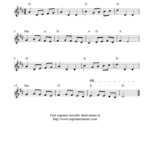 Recorder Sheet Music Menuet By Bach Free Soprano Recorder Sheet