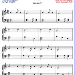 Silent Night Advanced Piano Sheet Music Free Printable PDF At Www