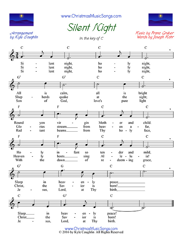 Silent Night Free Sheet Music