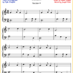 Silent Night Piano Sheet Music Free Printable PDF