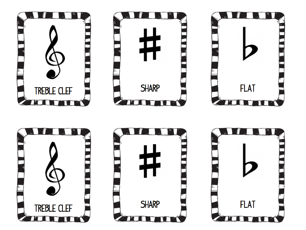 Stay Tuned Music Symbol Memory Game FREEBIE 