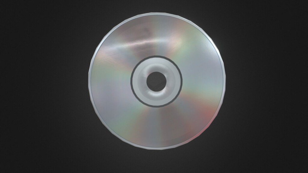 Very Simple CD Disc Download Free 3D Model By Blender3D Blender3D 