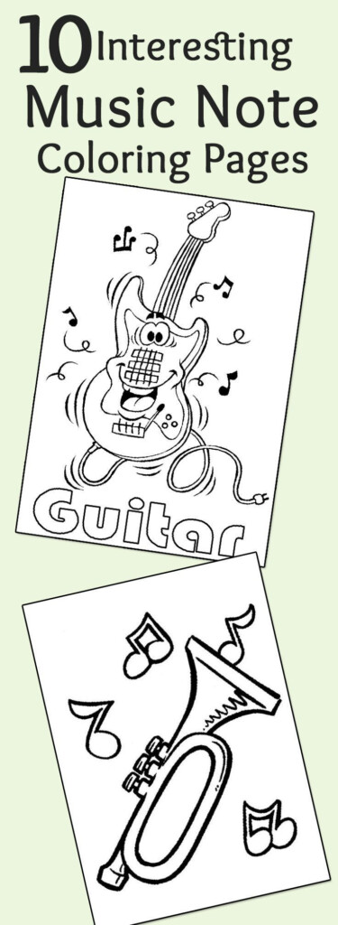 10 Interesting Music Note Coloring Pages For Your Music Lover Little 