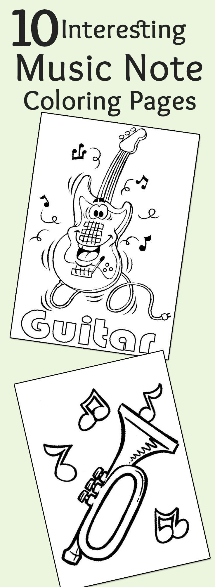 10 Interesting Music Note Coloring Pages For Your Music Lover Little 