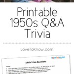 1950s Music Quiz Questions And Answers Question