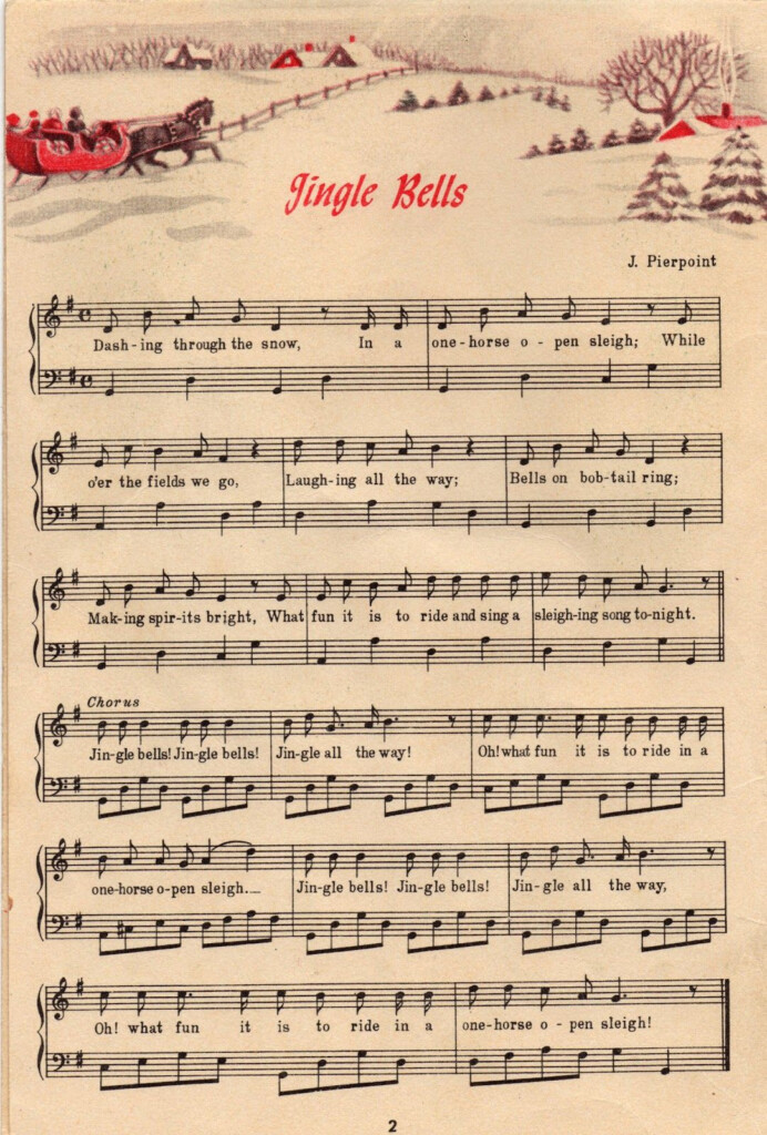 25 Free Printable Vintage Christmas Sheet Music Christmas Sheet 