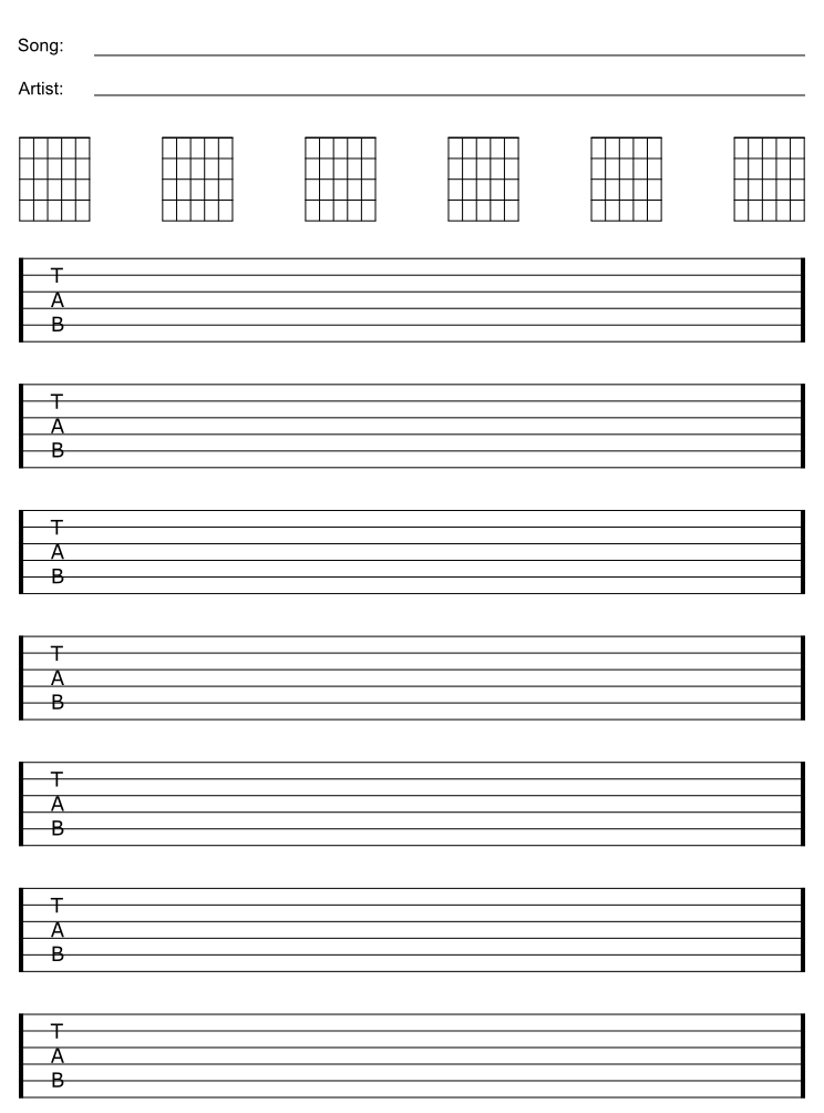 300 Free Easy Guitar Songs Tabs Tutorials Lessons Guitar Sheet 