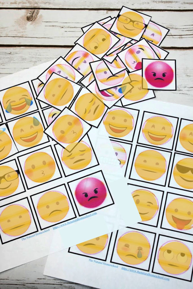 43 Emotion Faces Matching Activity The Natural Homeschool Shop