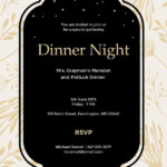 8 Dinner Invitation Card Templates PSD AI Vector EPS Free