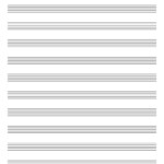 A4 Music Blank Sheet No Clef 8 And 12 Staves Printable PDF Etsy