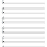 A4 Piano Music Blank Sheet 2 Clefs 5 And 6 Staves Blank Etsy