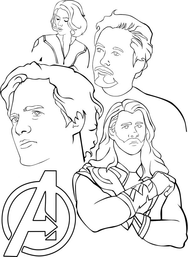 Amazing The Avengers Coloring Page Download Print Online Coloring 