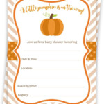 Amazon Pumpkin Fill In The Blank Baby Shower Invitations Chevron