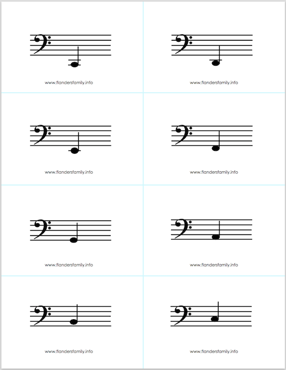 Best Printable Musical Note Flash Cards Joann Website