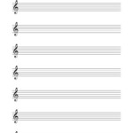 Blank Music Sheets Portrait US Letter Size 5 Pages Printable