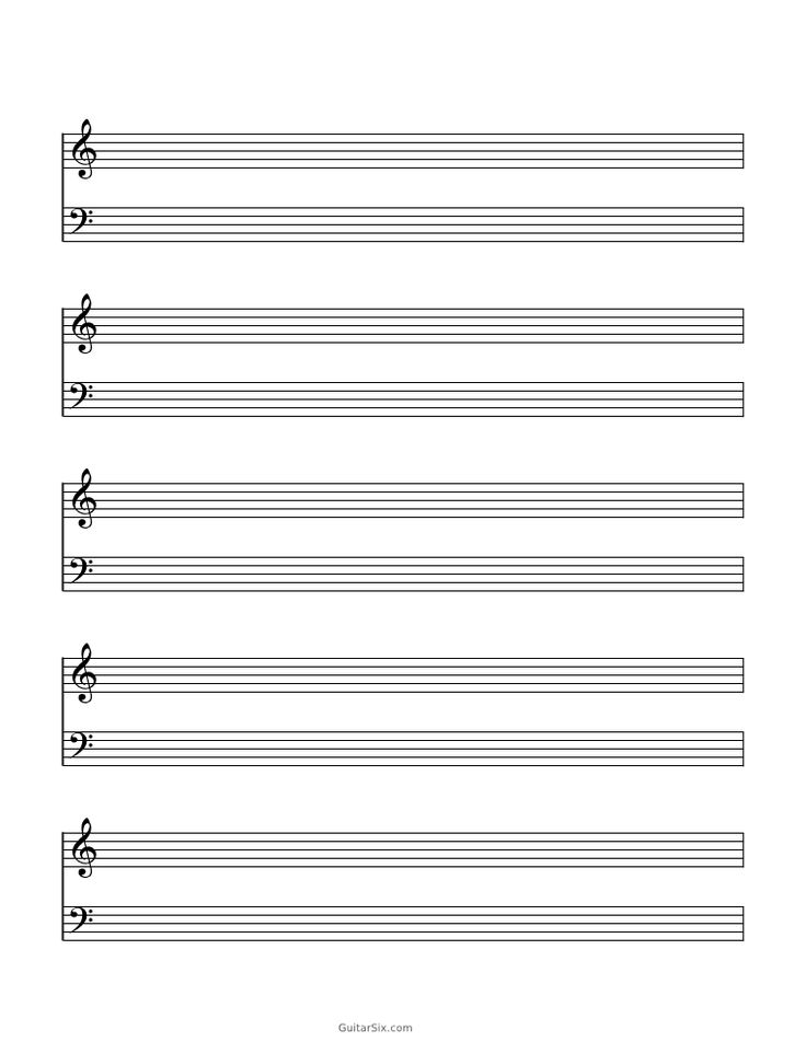 Blank Sheet Music Paper Grand Staff Blank Sheet Music Piano Sheet