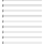 Blank Staff Paper 10 Staves Treble Clef Printable Pdf Download