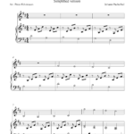 Canon In D Simplified Version Free Violin And Piano Sheet Music Notes