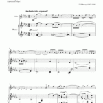 Clair De Lune Sheet Music For Violin And Piano By Debussy Violin