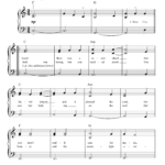 Cohen Hallelujah easy Sheet Music For Piano Solo PDF