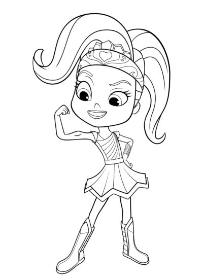 Coloring Pages Rainbow Rangers Print Little Sorceresses