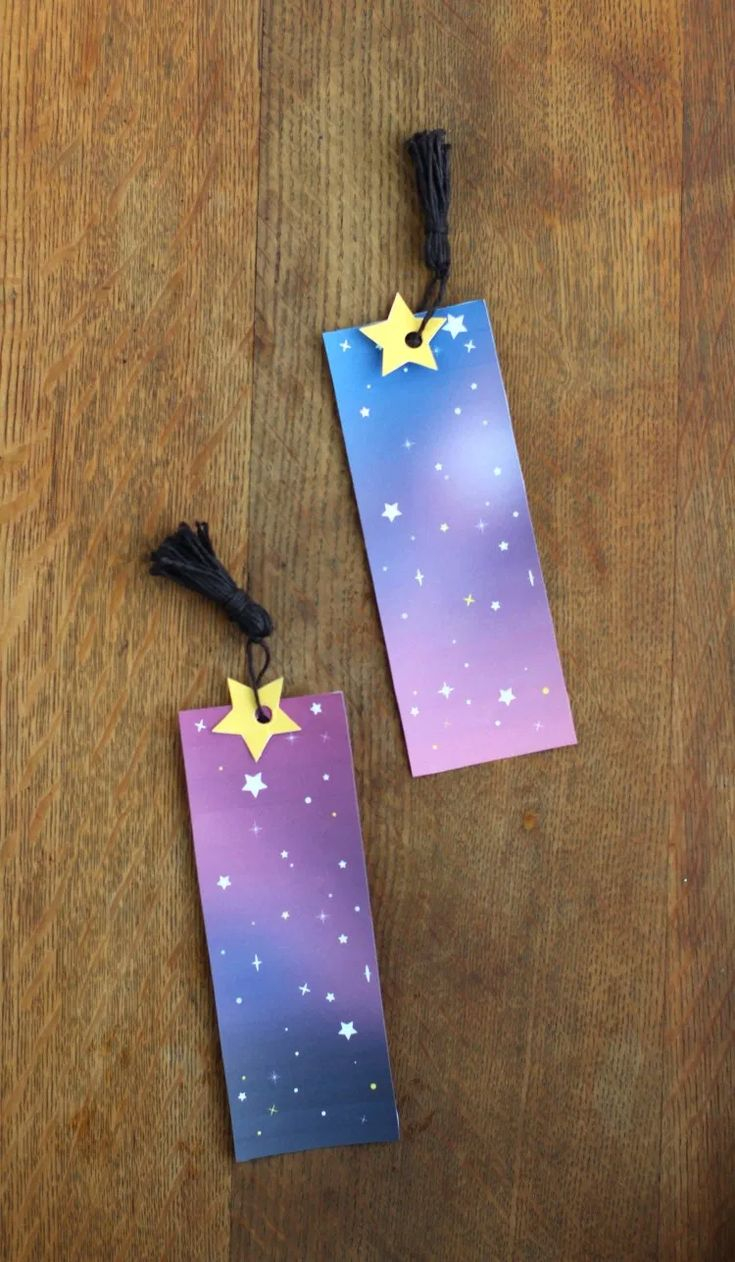 DIY Galaxy Bookmarks With Free Printable Templates Diy Galaxy 