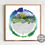 Do Re Mi Radial Soundwave And Lyrics Art The Sound Of Music Etsy