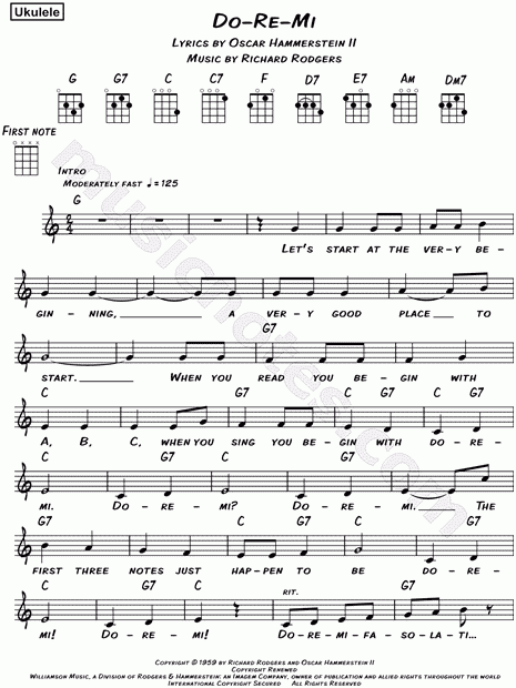 Do Re Mi Sound Of Music Piano Sheet Music Pdf Best Music Sheet