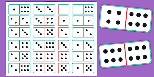 Dominoes With Dots Game teacher Made 