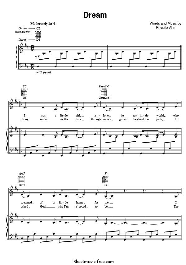 Dream Manhunt Music Piano Sheet Music DREAMCOP