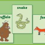 Early Learning Resources A4 Gruffalo Flash Cards Display Posters