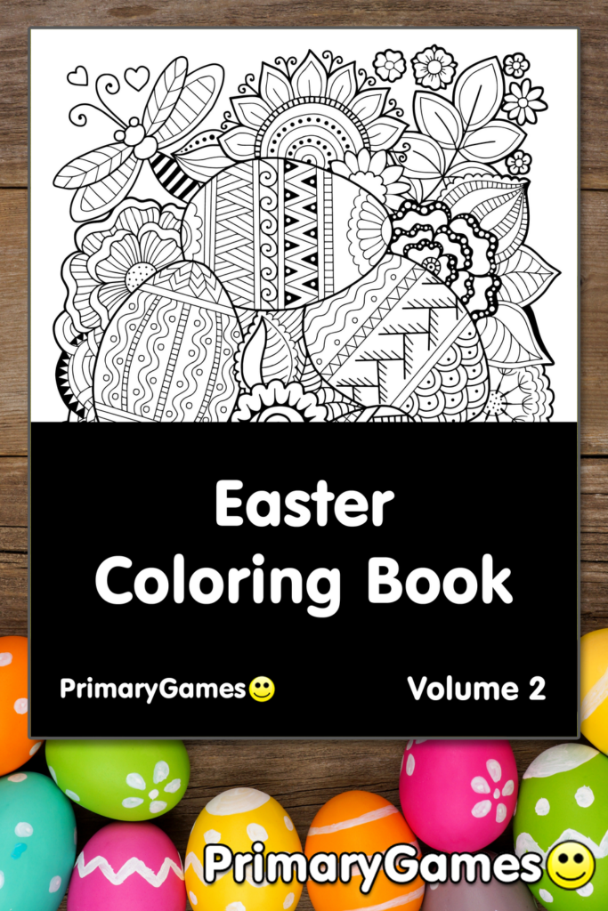 Easter Coloring EBook Volume 2 FREE Printable PDF From PrimaryGames