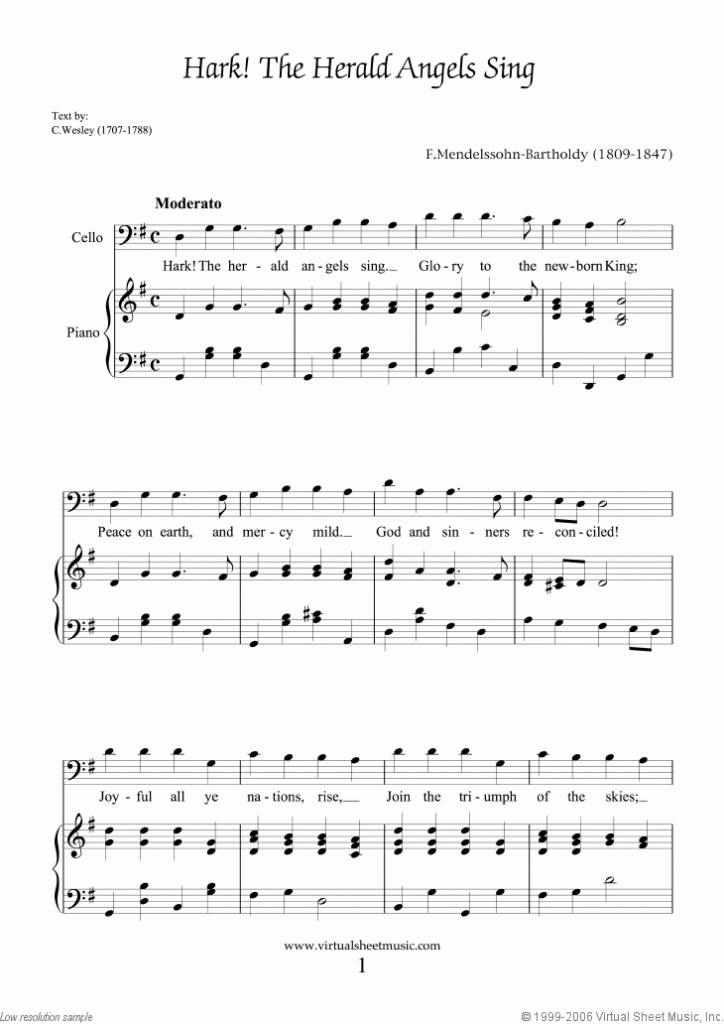 Easy Christmas Cello Sheet Music Songs Printable PDF Collection 2