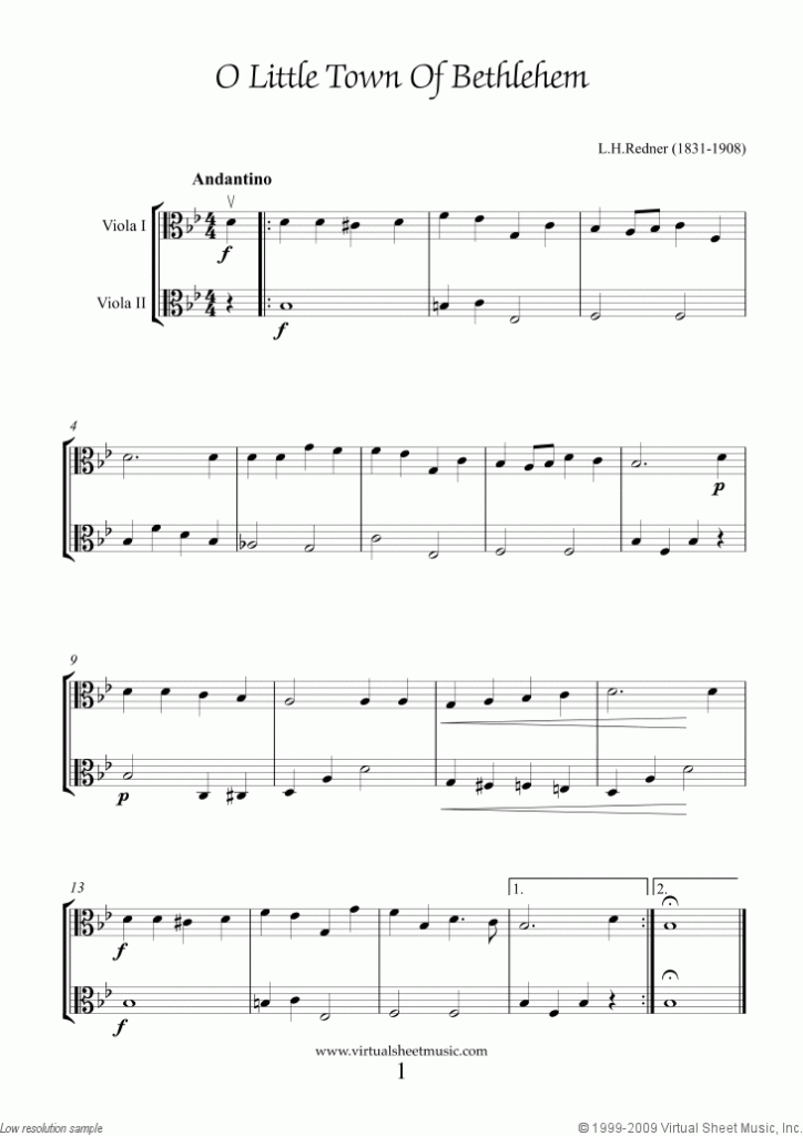 Easy Christmas Viola Duets Sheet Music Songs Carols PDF Collection 3