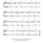 Easy Free Christmas Sheet Music For Piano The First Noel