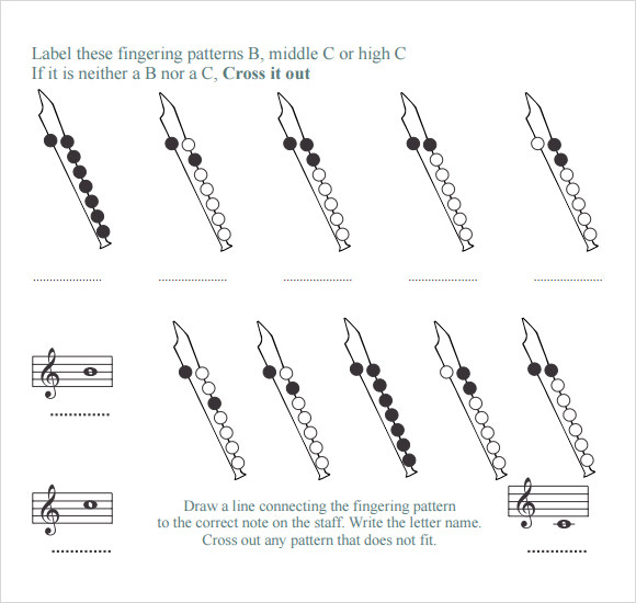 FREE 7 Recorder Finger Chart Samples In PDF