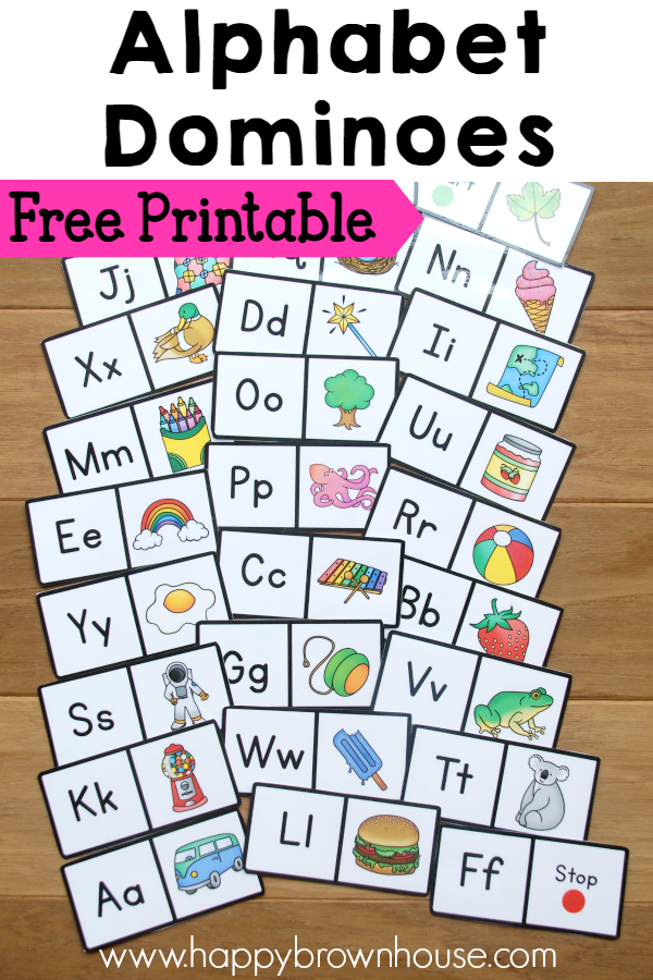 FREE Alphabet Dominoes Free Homeschool Deals