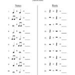 Free Band Orchestra Worksheets Rhythm Notes Note Names And Educacion