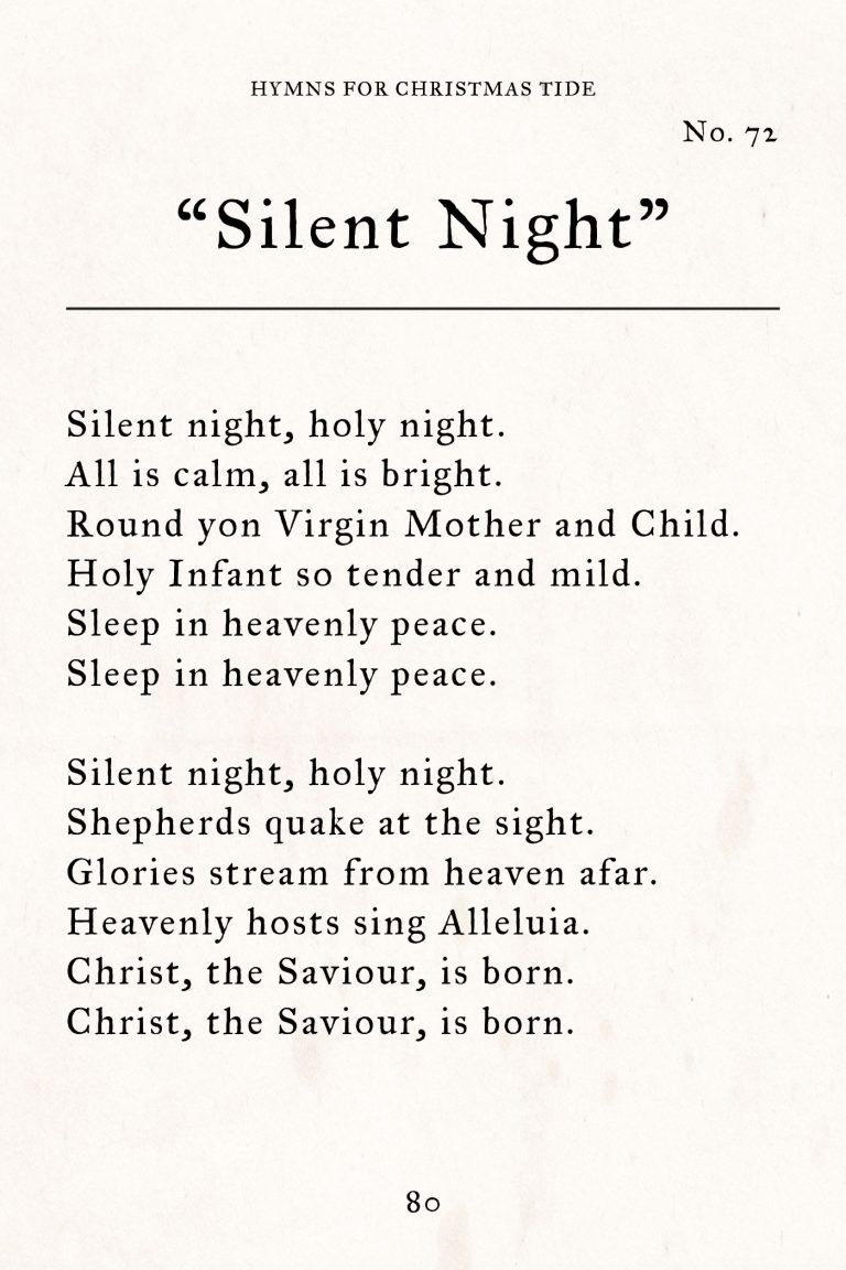 Free Christmas Printable Silent Night Wall Art Free Christmas 