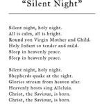 Free Christmas Printable Silent Night Wall Art Free Christmas