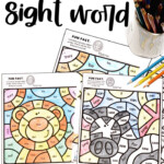 Free Color By Sight Word Animal Themed Editable Activities In 2020