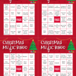 Free Printable Christmas Music Bingo Cards Play Party Plan