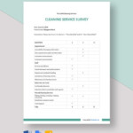 Free Printable Cleaning Service Survey Template Word Template