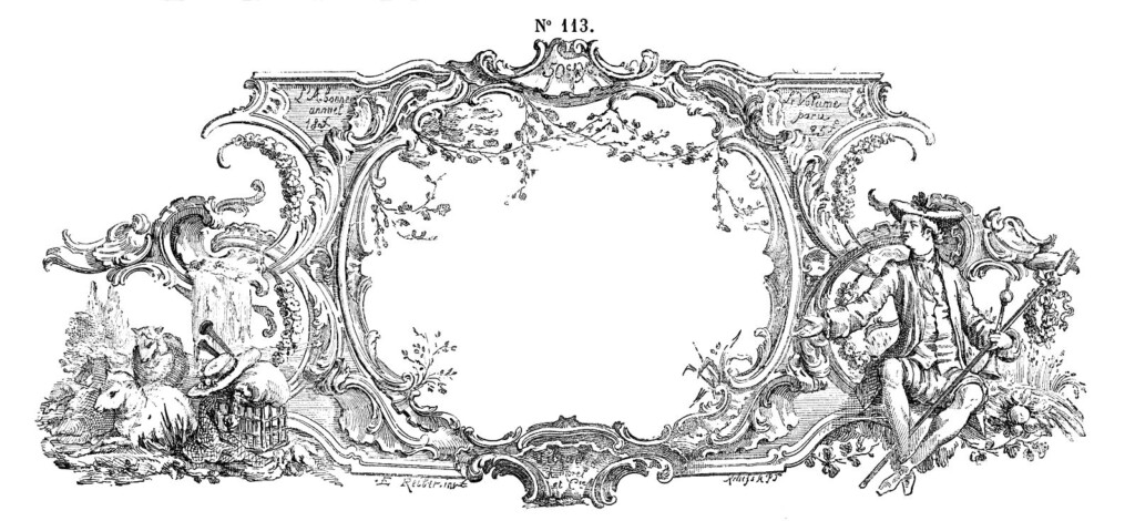 Free Vintage Clip Art Gorgeous French Frame Engraving The Graphics 