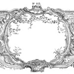 Free Vintage Clip Art Gorgeous French Frame Engraving The Graphics