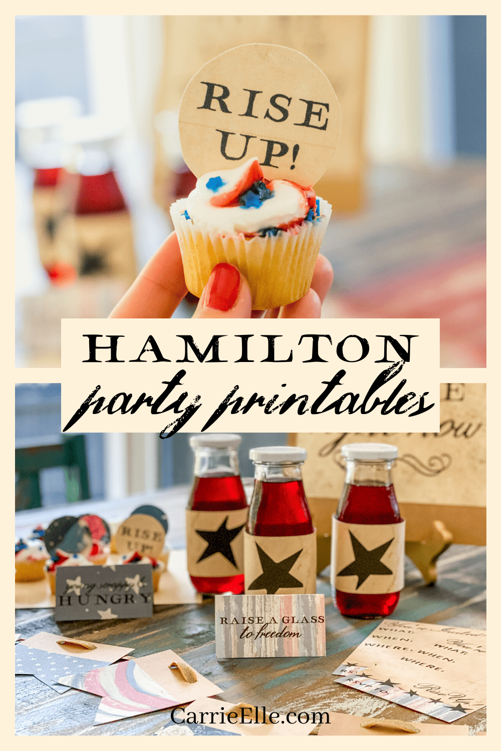 Hamilton Party Printables Carrie Elle Party Printables Alexander