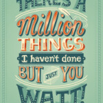 Hand lettered Posters Out Of Lyrics From Hamilton Songs Hamilton