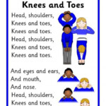 Head Shoulders Knees And Toes Song Sheet SB10974 SparkleBox