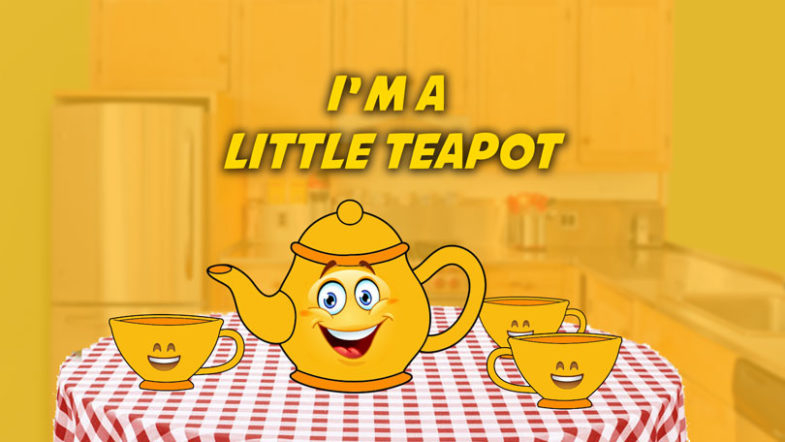 I m A Little Teapot Song Karaoke Printable Score PDF