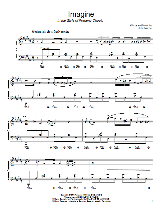 Imagine Sheet Music Direct